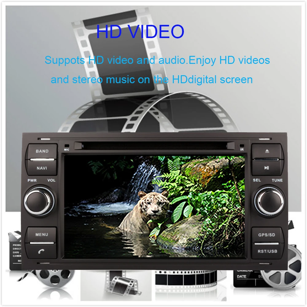 Cheap Android 9.0 Octa Core 4GB RAM Car DVD GPS Navigation For Ford Focus/Mondeo/S-max/Connect 2005-2007 black Car Radio Stereo Wifi 3