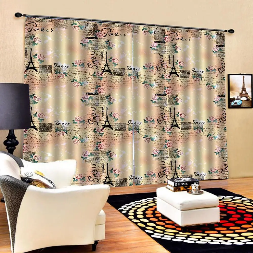 

modern living room curtains Blackout curtain romantic tower curtains for bedroom room