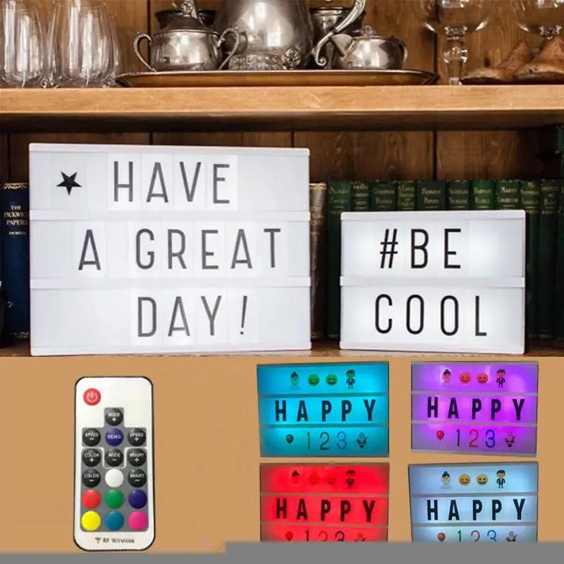

Practical Waterproof Remote Control Decorative LED Light Box. Letter 36000H Home, Shop, etc 5000LM Box IP44