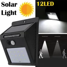 Супер 2X12LED Солнечный свет беспроводной водонепроницаемый датчик движения безопасности открытый настенный светильник дропшиппинг 0403