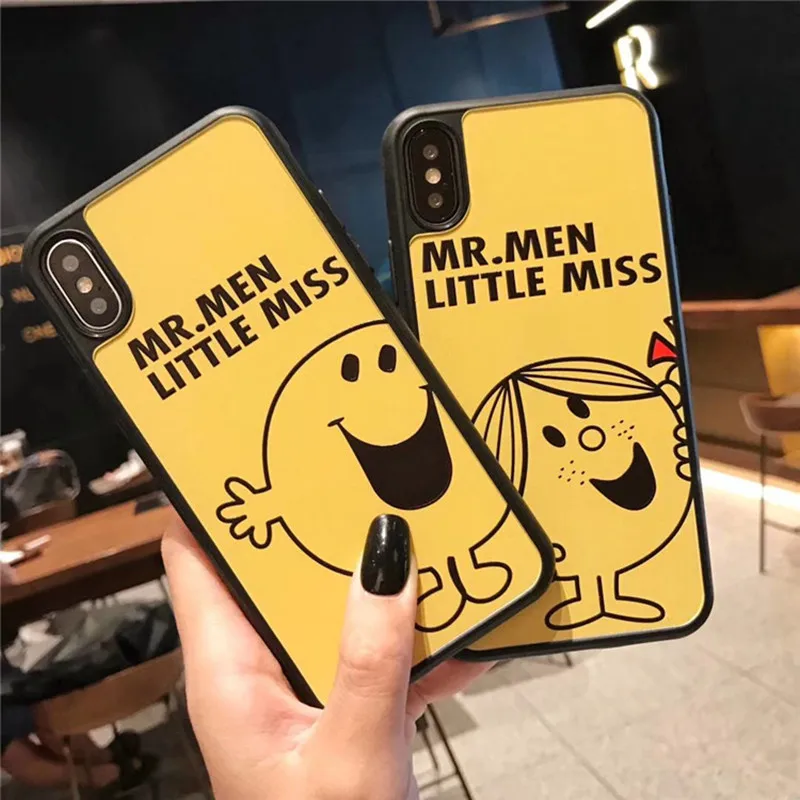 

Korea cute Cartoon kawaii anime Couple phone case For coque iphone 8 plus 6 7 7plus funny silicone case for iphone cover X XR XS