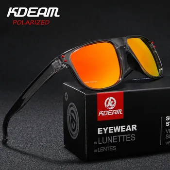 

2018 New Polarized Sunglasses Men Eyewear KDEAM Brand Sunglasses Men Design Driving Mirror Sunglasses Male Protection Eye 6790