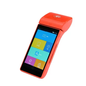 Billig 5,5 Zoll Touch Screen Wireless Mobile Payment System Creadit Karte Swipe Maschine Handheld Android POS-Terminal Mit 4g WiFi BT