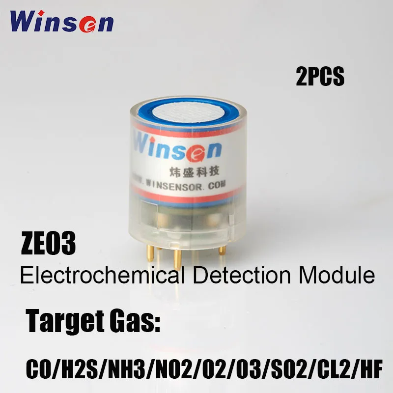 

2PCS Winsen ZE03 Electrochemical Detection Module High Sensitivity & Resolution UART and Analog Voltage Output Free Shipping