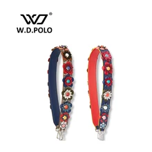 W. D. POLO Strapper vous sac à main de courroie ceintures boucles cadeau sac accessoire sac véritable de Mode en cuir icône sac ceintures P1684