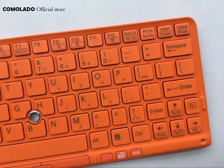 US English Keyboard For SONY VPC P11 Series P119 P119JC P118 P115 With orange Frame Laptop Keyboard US layout (2)