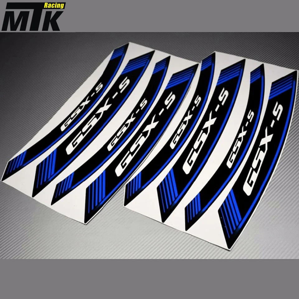 

MTKRACING Motorcycle Inner Rim Decals Wheel Sticker Stickes Strips For SUZUKI GSXS750 GSX-S1000 GSX-S250 GSXS150