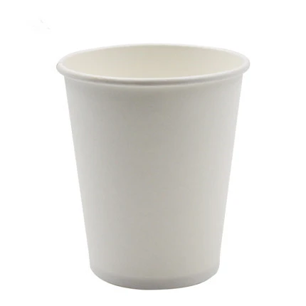 100pcs Pack 250ml Disposable White Paper Cups Thick Drinking Cup Coffee Tea Milk Cup Accept Customize Disposable Cups Aliexpress