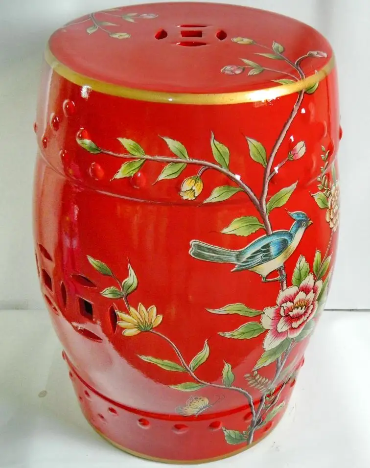 Цзиндэчжэнь керамический для внутреннего исльзования антикварный домашний барабан фарфоровый садовый стул глазурованная ручная роспись Круглые Китайские садовые табуреты