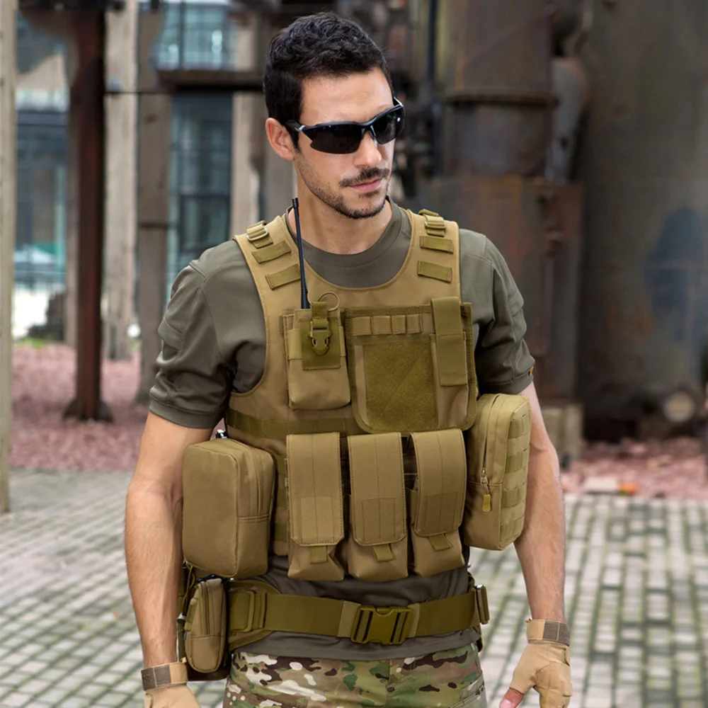 Military tactical combat vest waterproof military body armor multi