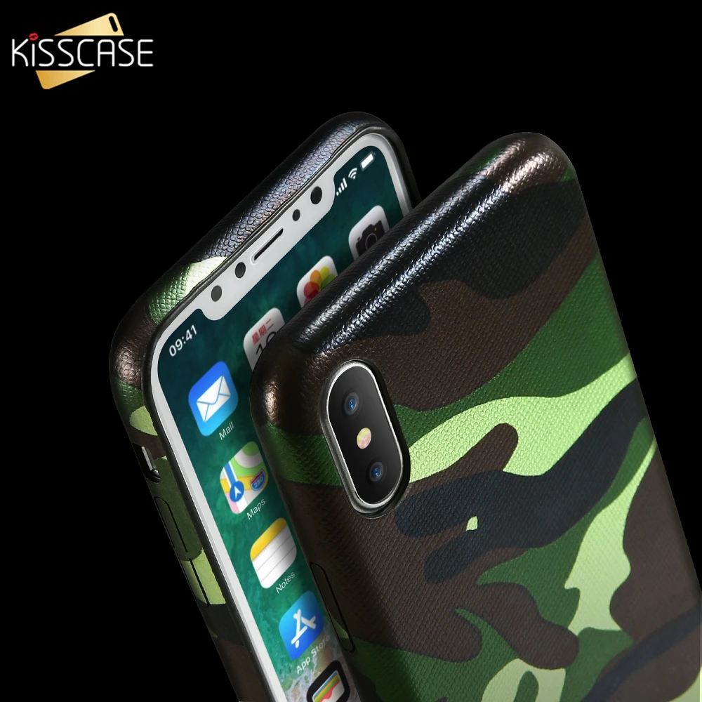 Floveme камуфляж Чехол Для Телефона iPhone 7 Plus X чехол из искусственной кожи Камуфляж