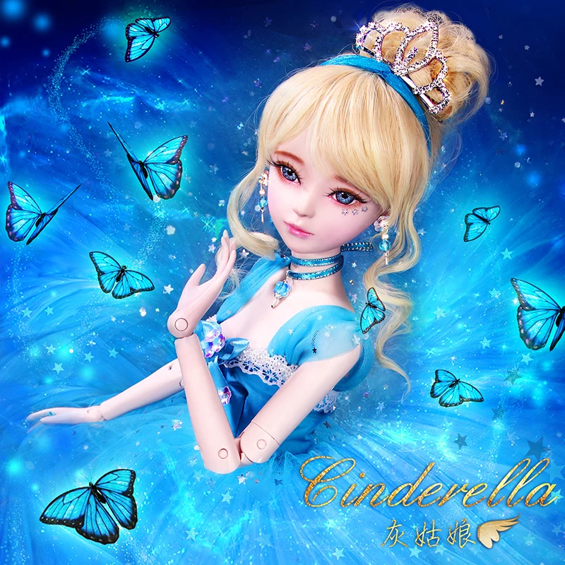 Кукла Золушка 1/3 BJD 56 см взрослый сексуальный женский пластмассовый совместный