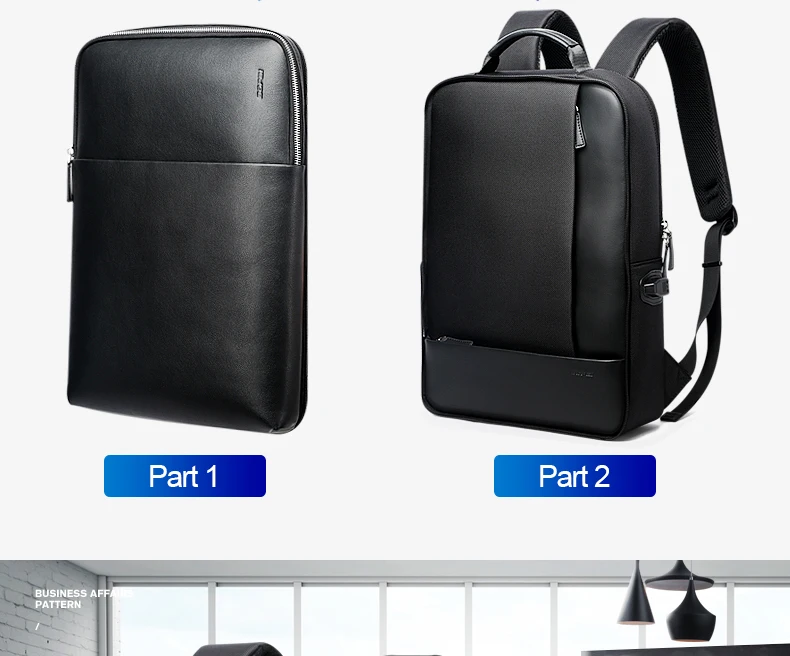 BOPAI Detachable 2 in 1 Backpack USB External Charge Laptop Backpack Shoulders Anti-theft Backpack Waterproof Backpack for Men BOPAI Detachable 2 in 1 Backpack USB External Charge Laptop Backpack Shoulders Anti-theft Backpack Waterproof Backpack for Men