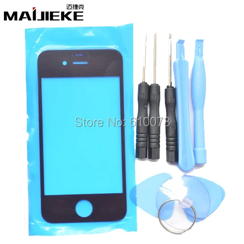 Комплект передних внешних стеклянных линз MAIJIEKE для iPhone 6 plus детали ремонта и