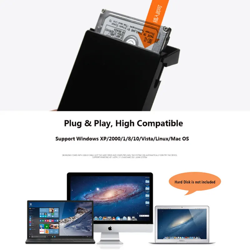 Корпус для внешнего жесткого диска/SSD накопителя SATA к USB3.0/USB2.0/USB C 2 5|hard disk enclosure|disk