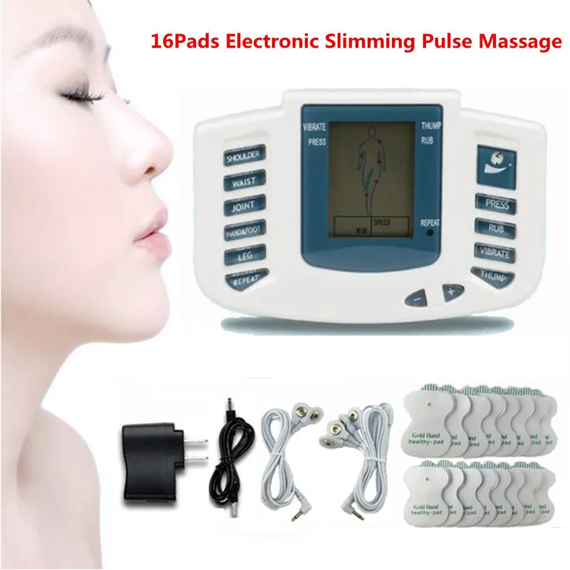 Electronic Body Slimming Pulse Massage for Muscle Relax Pain Relief Stimulator Massageador Tens Acupuncture Therapy Machine