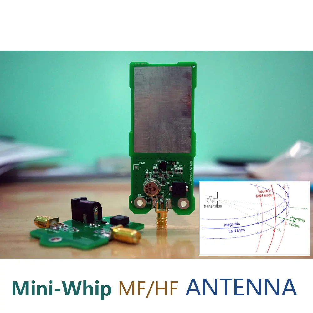

Mini-Whip MF/HF/VHF SDR Antenna MiniWhip Shortwave Active Antenna for Ore Radio, Tube (Transistor) Radio, RTL-SDR Receive hackrf