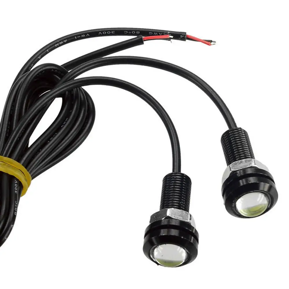 10X9 Вт 18 мм 23 мм 12 В DC Светодиодный светильник в виде Орлиного глаза, автомобильный противотуманный светильник, дневной обратный резервный парковочный сигнальный светильник, желтый, белый, красный, Автомобильный авто