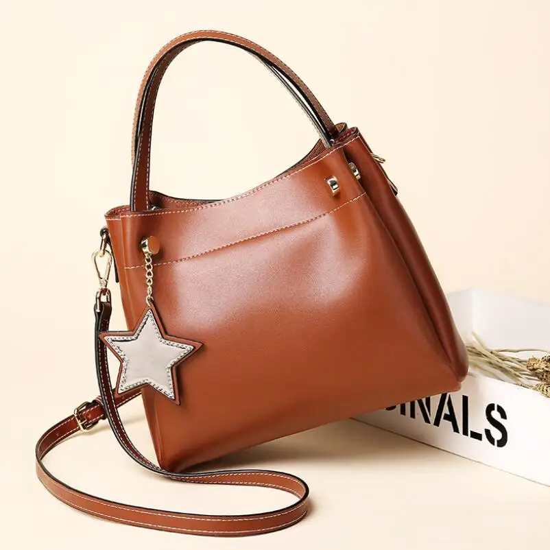 Leather Bucket Bags Women