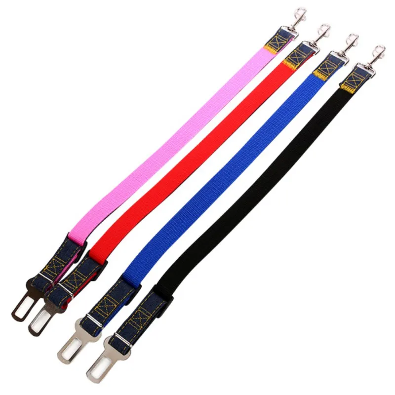 Safety Pets Car Seat Belt Harness Restraint Lead Adjustable Travel Clip