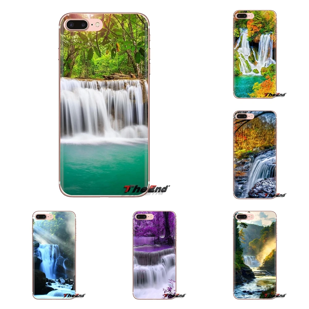 Soft Transparent Shell Covers Waterfall Wallpaper For Samsung Galaxy S3 S4 S5 Mini S6 S7 Edge S8 S9 S10 Plus Note 3 4 5 8 9 |