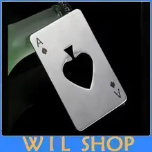 DHL 60 шт. открывалки из нержавеющей стали покерные игровые карты лопаток инструменты для разлива пива открывалка для бутылок