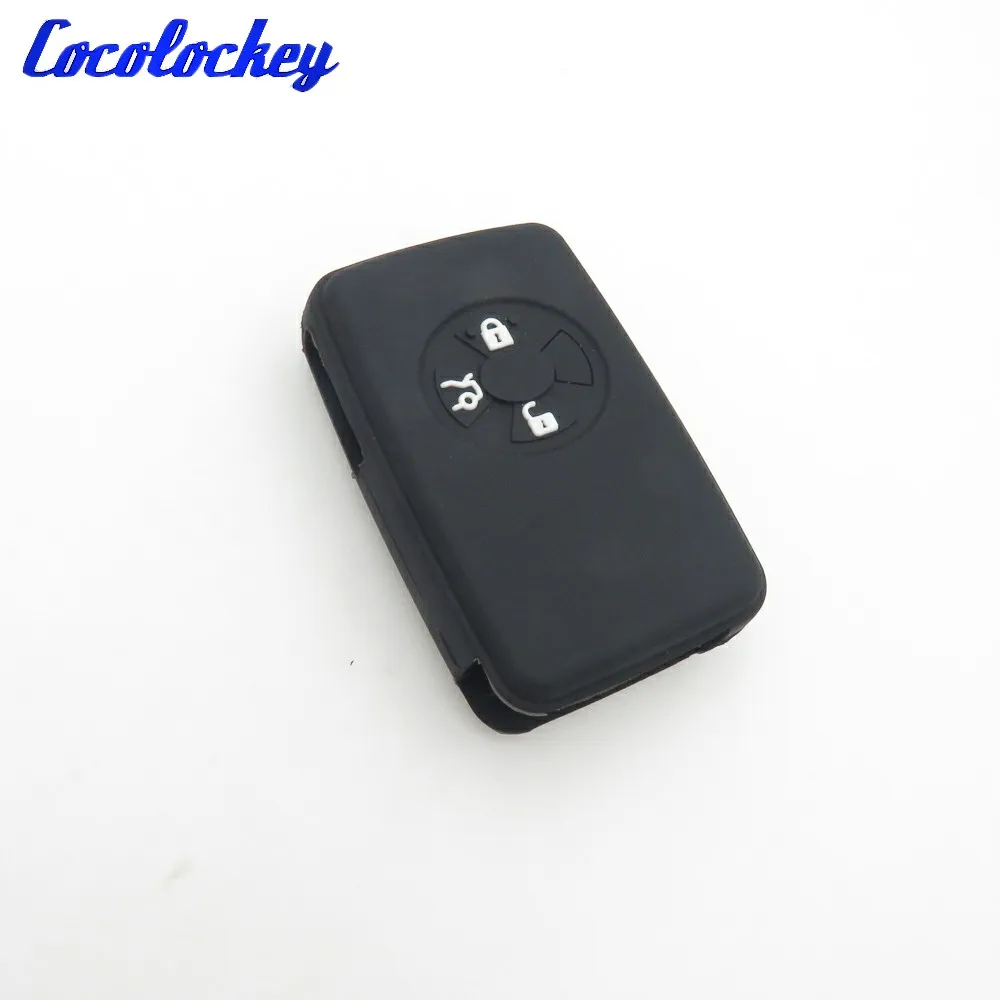 Cocolockey силиконовый автомобильный чехол для ключей TOYOTA Smart Remote 3 кнопки без