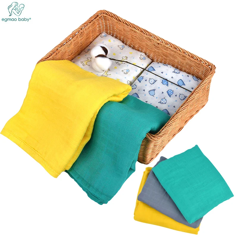 

Newest Super Soft 70% Bamboo 30% Cotton Musin Swaddle Neweborn 120*120 Inch Muslin Blanket Baby Bath Towel Baby Swaddles