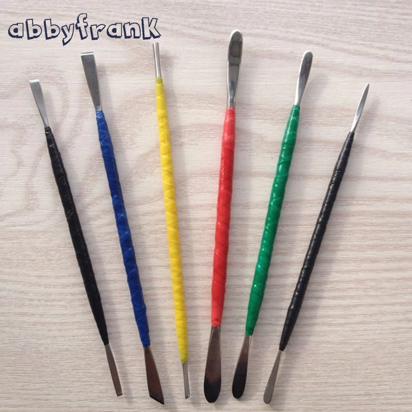 

6Pcs/Set Fimo Polymer Clay DIY Sculpture Toys Oven Baked Clay Steel Carving Plasticine Tool By Hand Professional Tools