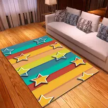 Скандинавские фантазийные ковры с изображением звёзд мягкие фланелевые коврики для гостиной Детская комната Противоскользящий большой прикроватный коврик для спальни ковер для гостиной
