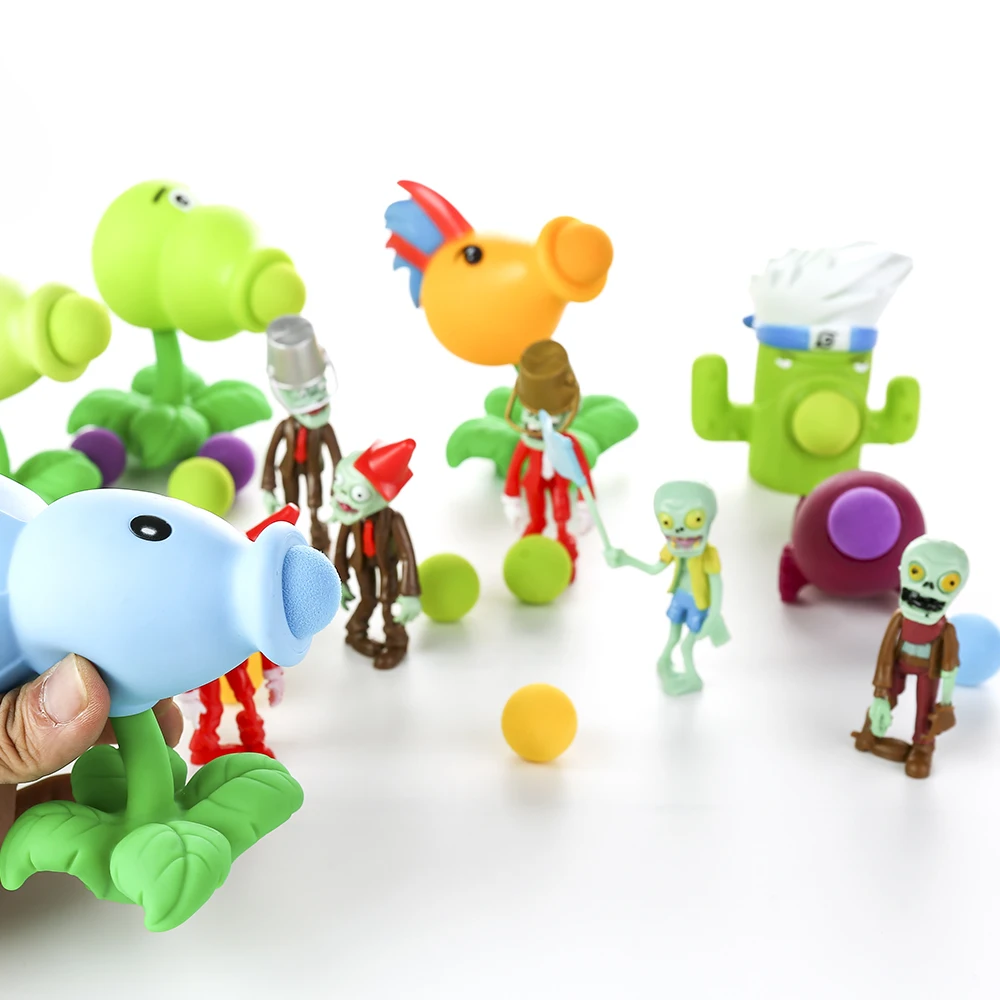 

Plants vs Zombies Peashooter PVC Action Figure Model Toy Gifts Toys For Children High Quality In OPP Bag NEW