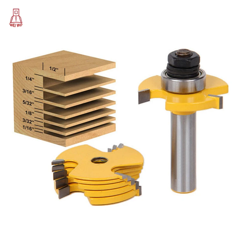 2PCS adjustable slot knife woodworking engraving machine bit router detachable blade milling cutter | Инструменты
