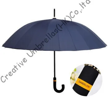 Водонепроницаемый Зонт с 24 ребрами зонты плавным изменением цвета|straight umbrella|umbrella