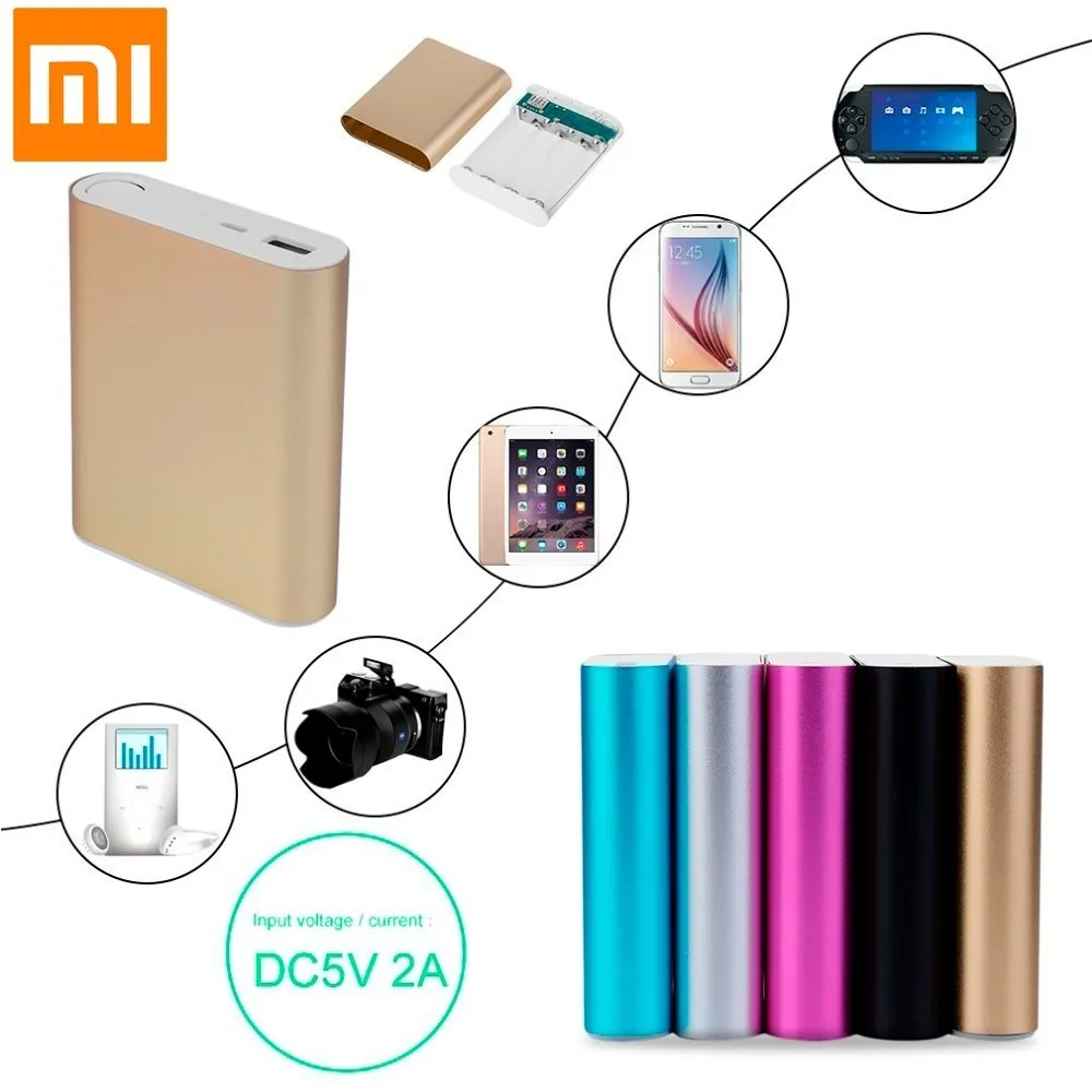 

DIY Power Bank Battery Case Portable 4*18650 Battery Cases Kit Universal USB External Power Bank Battery Charger for Smart Phone