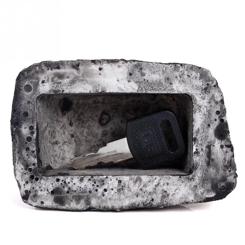 Коробка для ключей Rock Hide In Stone безопасный Чехол для хранения дома открытый поддельный камень держатель садовый орнамент 6x8x3cm