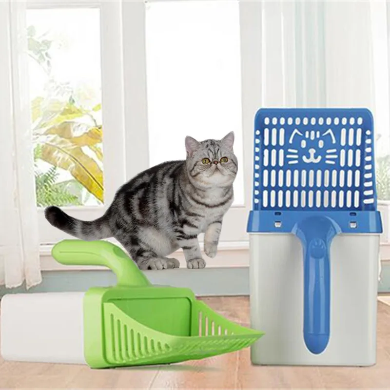 Useful Cat Litter Shovel Pet Cleaning Tool Scoop sift Cat Sand Cleaning Products Dog Food Scoops For Cat Toilet Training Kit