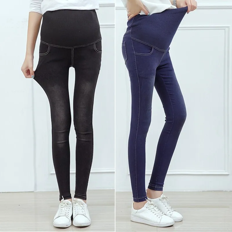 Buy Elastic Waist Maternity Jeans Pants Pregnant Women