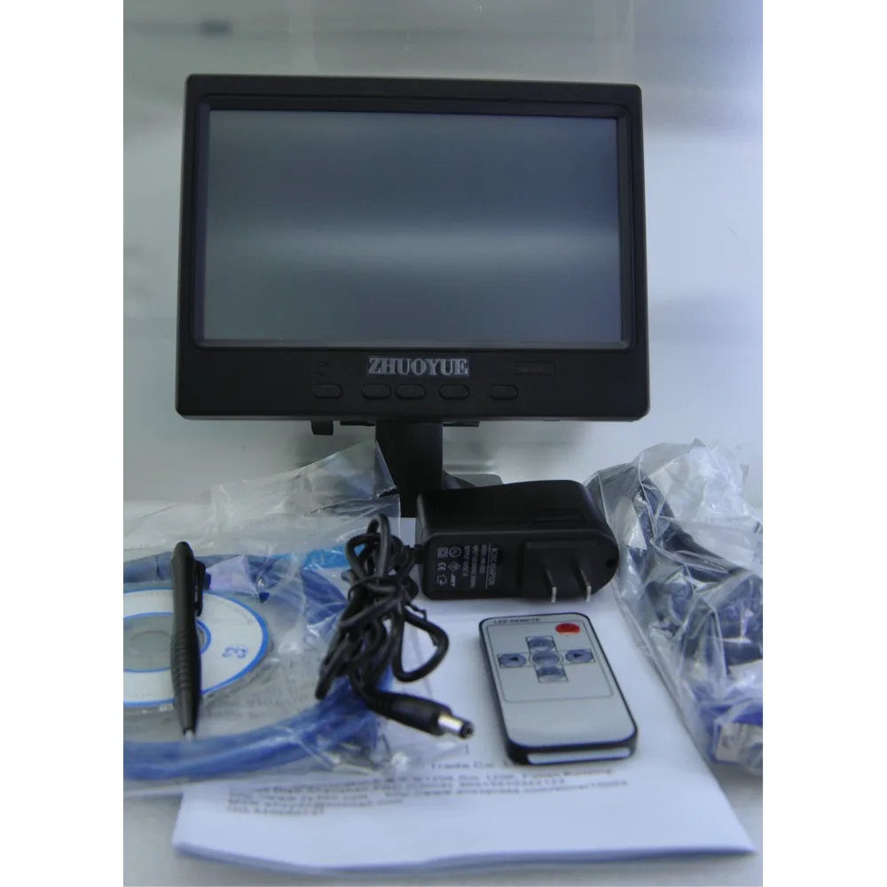 Автомобильный детектор D sub Hdmi Vga Av вход Hd монитор 7 дюймов светодиодный Usb