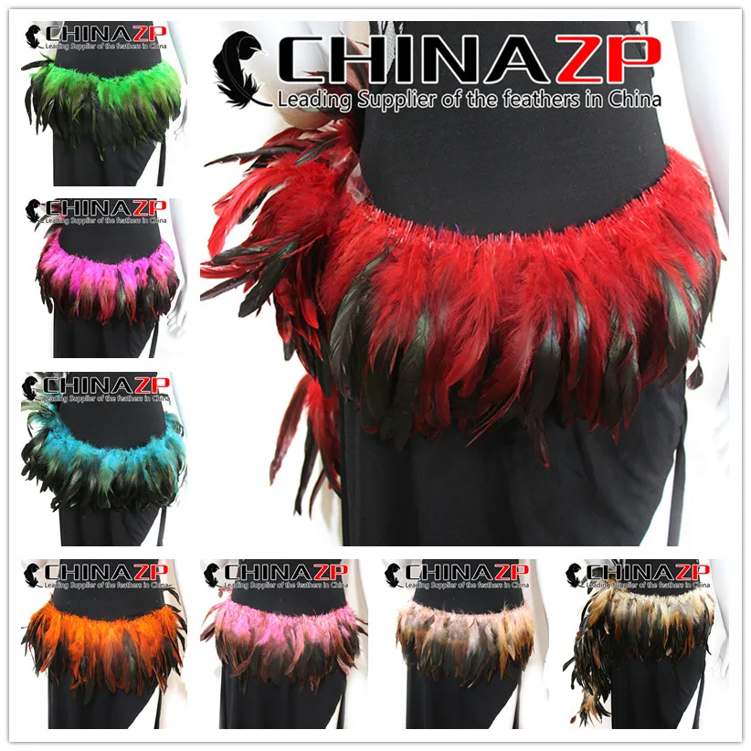 

CHINAZP Feathers Beautiful Patterns 700~800 Pieces Mix Color Strung Rooster Schlappen Feathers Bulk Sale