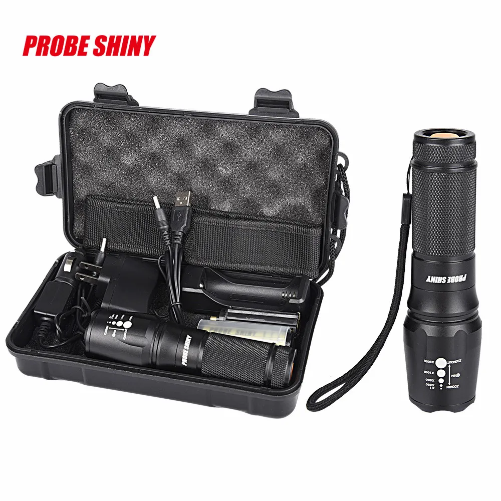 High Power Shadowhawk X800 Tactical Flashlight Led Zoom Military Torch