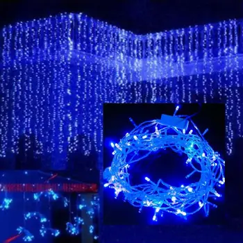 

10M 100LED Christmas Wedding Party Decor Outdoor Fairy String Lights Blue US good quality Home or Garden Decorations