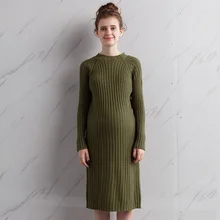 Maternity clothing autumn sweater pullover o-neck long design sweater outerwear one-piece dress maternity autumn and winter top