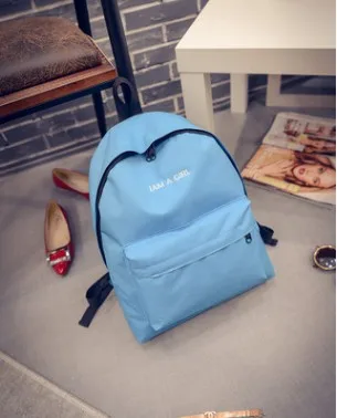 Mochila Escolar холщовые ни один рюкзак KPOP в 2016 Новый южнокорейский ulzzang я девушка Цвет