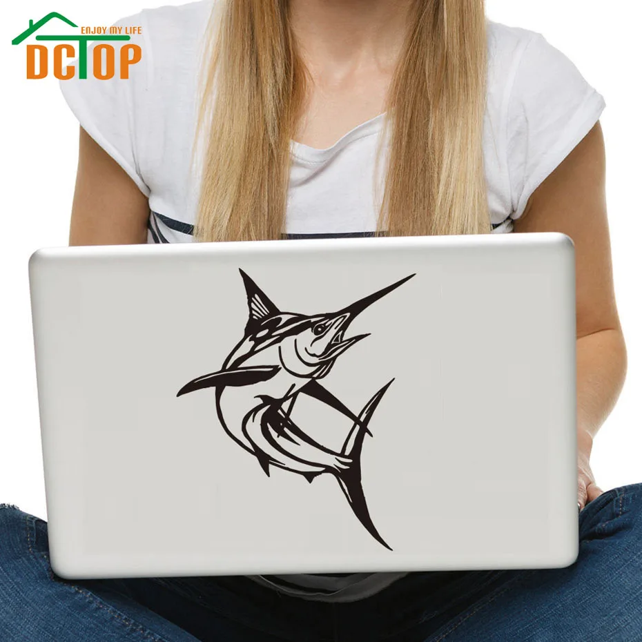 

DCTOP New Arrival Marlin Fish Fishing Wall Decals Vinyl Art Stickers Self Adhesive Laptop Sticker Home Decor
