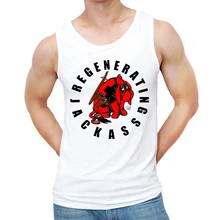 Новые регенерирующие Jackass Дэдпул мужские модные безрукавки Tedpool Fishpool Печатный жилет дэдпуг хипстер панк Тройник