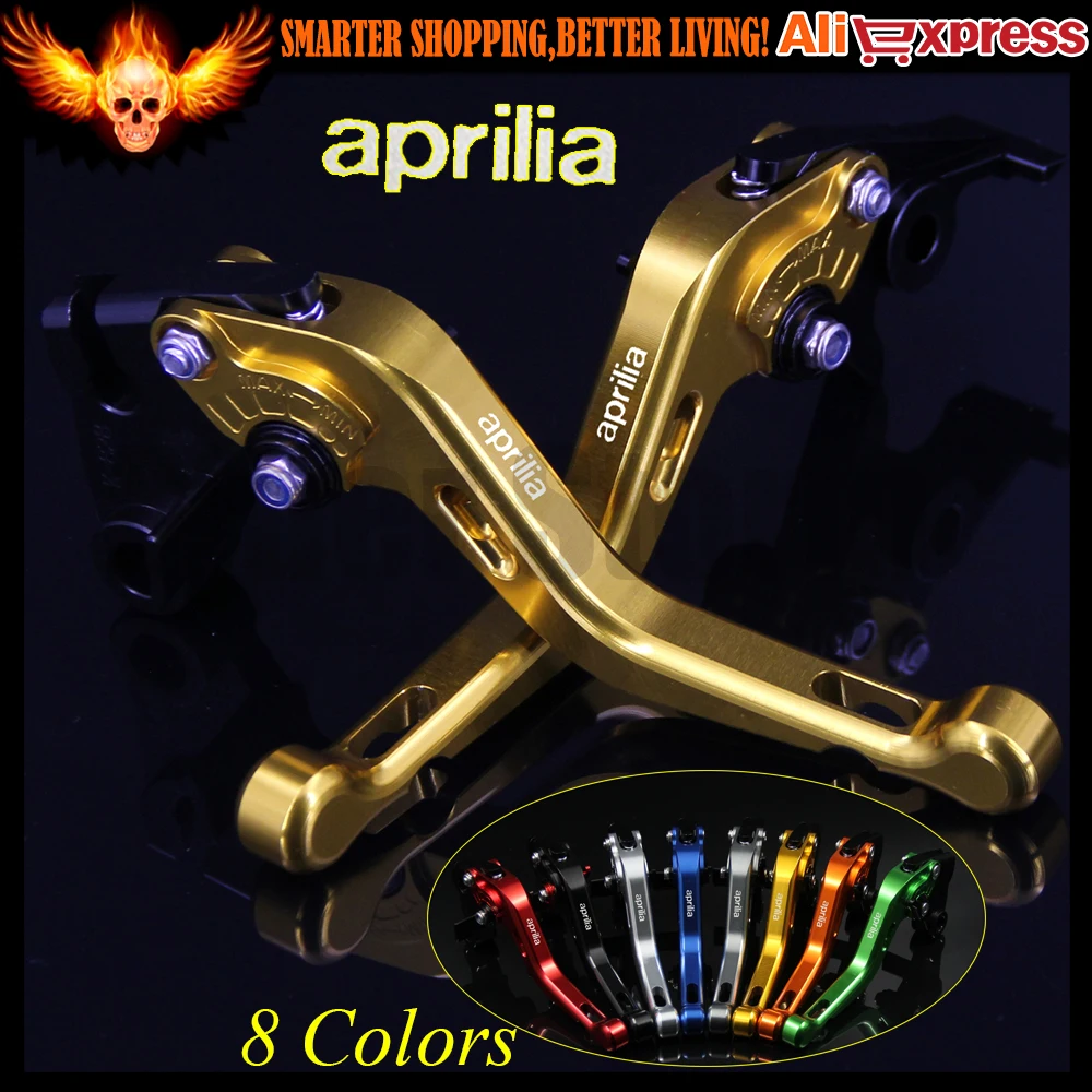 

8 Colors Gold  CNC Aluminum Motorcycle Short Brake Clutch Levers for Aprilia FALCO / SL1000 2000 2001 2002 2003 2004