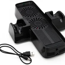 Многофункциональный 3 в 1 ВЕРТИКАЛЬ зарядка для док-станции Вентилятор охлаждения стенд с USB кабель для Microsoft для Xbox 360 тонкий консоли