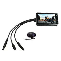 ЖК-дисплей HD мотоцикл экшн двойная камера видео рекордер водостойкий принятие 4G широкоугольный professional lens