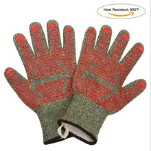 Камуфляжный высокотемпературный водостойкий вырез 500 градусов изолированный барбекю микроволновая печь перчатки для барбекю силикон 2 шт