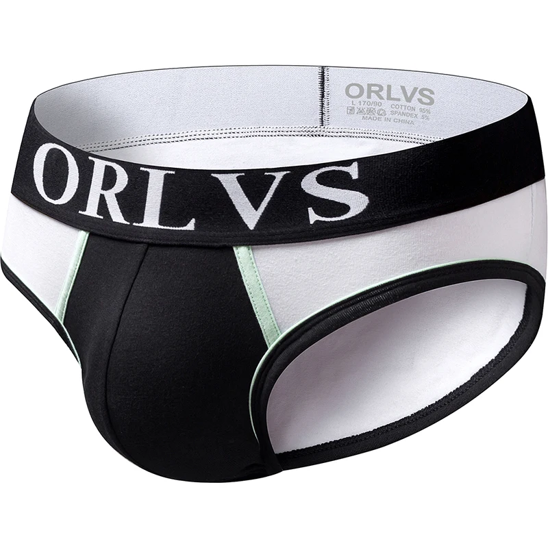 ORLVS 3 шт. сексуальное мужское нижнее белье трусы для геев cueca мужские хлопок